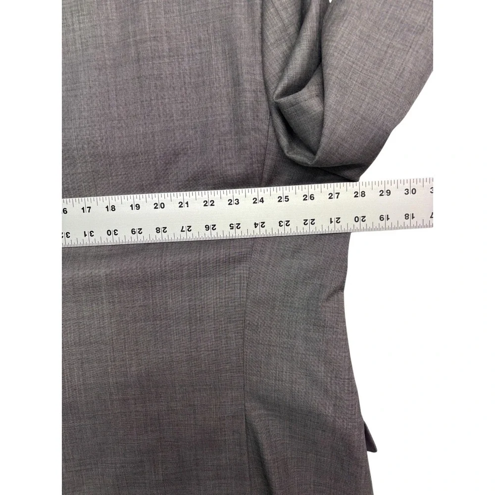 Joseph Abboud 54L 48x32 Gray 2pc Pant Suit Tollegno 1900 Italian Fabric Wool USA